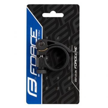 Colier Force cu clema C4.4 31.8 mm, Al, Negru