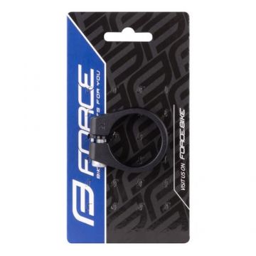 Colier Force cu surub 34.9mm Aluminiu, Negru