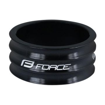 Distantier furca Force 1.1/8 15 mm al., Negru