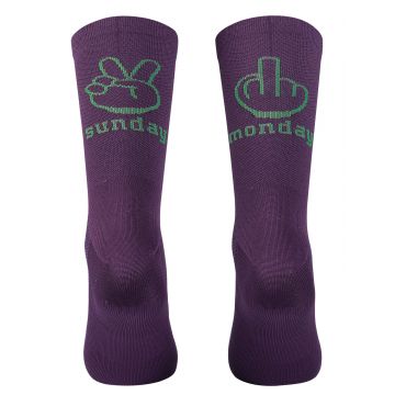 Northwave - sosete ciclism - Sunday Monday - inaltime 18 cm - mov Dark Purple