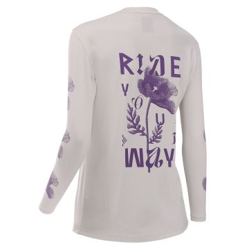 Northwave - tricou ciclism maneca lunga - Xtrail Woman Long Sleeve Jersey - Light Grey | Dark Purple