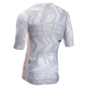 Northwave - tricou ciclism maneca scurta - Blade AIR Jersey Short Sleeve - Light Grey | Radiant Red