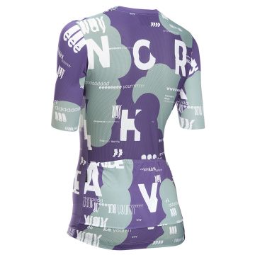 Northwave - tricou ciclism maneca scurta - Blade Type Woman Jersey Short Sleeve - Sage | Dark Purple