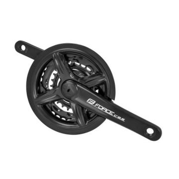 Pedalier Force C8.5 Al 42/34/24T 170mm, Negru