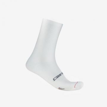 Sosete Castelli Espresso 18, unisex, L/XL, 40-43, Alb