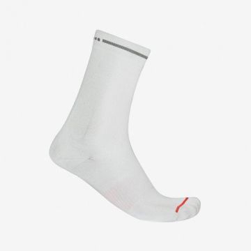 Sosete Castelli Premio EVO 18, unisex, L/XL, 40-43, Alb