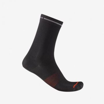 Sosete Castelli Premio EVO 18, unisex, L/XL, 40-43, Negru