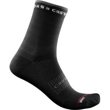 Sosete Castelli Rosso Corsa W 11 pentru femei, L/XL 39-41, Negru