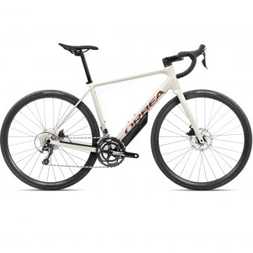Bicicletă șosea anduranță Orbea AVANT H40 - Ivory White | Titan Bronze (Gloss)