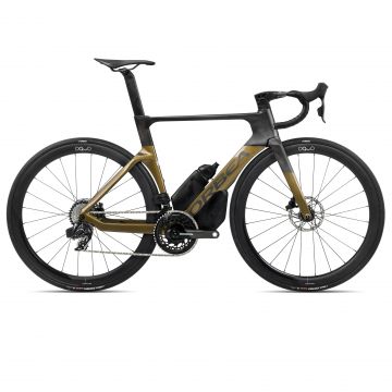 Bicicletă șosea race aero Orbea ORCA AERO M21eLTD - Olive Green (Gloss) | Carbon Raw (Matt)