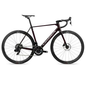 Bicicletă șosea race Orbea ORCA M21eTEAM PWR - Wine Red Carbon View | Titanium (Gloss)