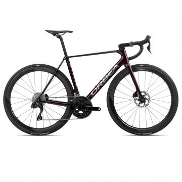 Bicicletă șosea race Orbea ORCA M30iLTD PWR - Wine Red Carbon View | Titanium (Gloss)