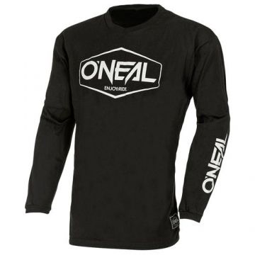 Bluza Ciclism Copii Bumbac O'Neal Element Hexx V.22 - S, Negru/Alb
