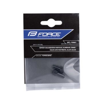 Set capace Force pentru valve tubeless presta, Negre
