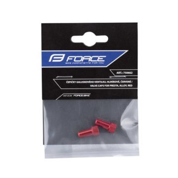 Set capace Force pentru valve tubeless presta, Rosii
