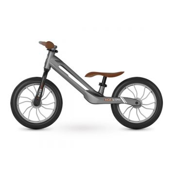 Bicicleta fara pedale, Qplay Racer, Gri, 12 inch