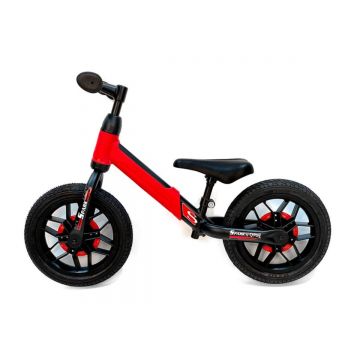 Bicicleta fara pedale, Qplay Spark, Rosu, 12 inch