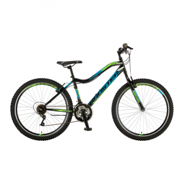 Bicicleta Mtb Booster Galaxy - 26 Inch, Negru-Albastru-Verde