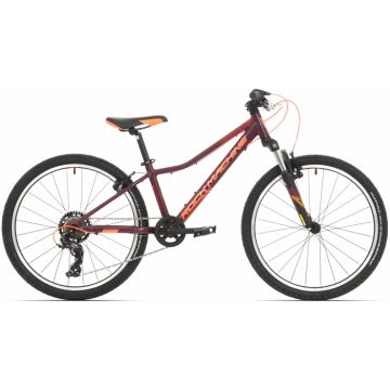 Bicicleta Rock Machine Catherine 24 VB 24 Crimson Portocaliu Neon 12