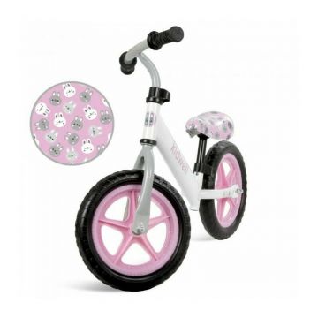 Bicicleta fara pedale Kidwell Rebel White Bunny