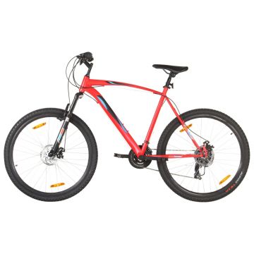 vidaXL Bicicletă montană, 21 viteze, roată 29 inci, cadru 58 cm, roșu