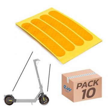 Autocolant reflectorizant galben pentru Max G30 - set 10 bucati