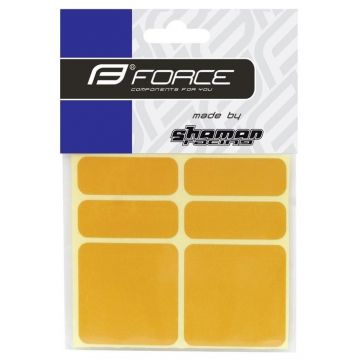 Autocolante Reflectorizante Force, Set 6 Bucati, Galben