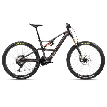 Bicicletă electrică eMTB Trail Orbea RISE LT M-TEAM 630W - Cosmic Carbon View | Golden Sand (Gloss)