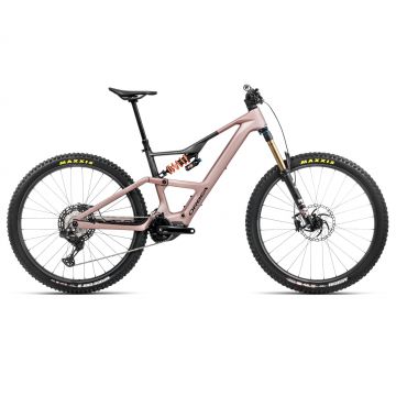 Bicicletă electrică eMTB Trail Orbea RISE LT M-TEAM 630W - Desert Rose | Carbon Raw (Matt)