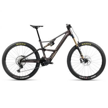 Bicicletă electrică eMTB Trail Orbea RISE LT M10 630W - Cosmic Carbon View | Golden Sand (Gloss)