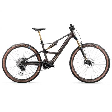 Bicicletă electrică eMTB Trail Orbea RISE SL M-LTD 420W - Cosmic Carbon View | Golden Sand (Gloss)