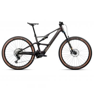 Bicicletă electrică eMTB Trail Orbea RISE SL M20 420W - Cosmic Carbon View | Golden Sand (Gloss)