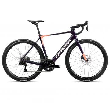 Bicicletă electrică șosea Orbea GAIN M10i - Fantasy Purple Carbon View (Gloss) | Orange Cloud (Matt)