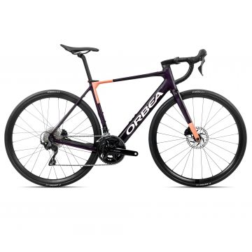 Bicicletă electrică șosea Orbea GAIN M30 - Fantasy Purple Carbon View (Gloss) | Orange Cloud (Matt)