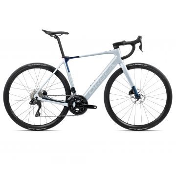 Bicicletă electrică șosea Orbea GAIN M30i - Halo Silver (Matt) | Blue Carbon View (Gloss)