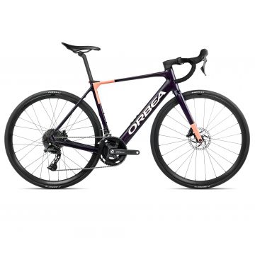 Bicicletă electrică șosea Orbea GAIN M40 - Fantasy Purple Carbon View (Gloss) | Orange Cloud (Matt)