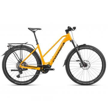 Bicicletă electrică urbană Orbea KEMEN MID SUV 10 - Mango (Gloss) | Black (Matt)