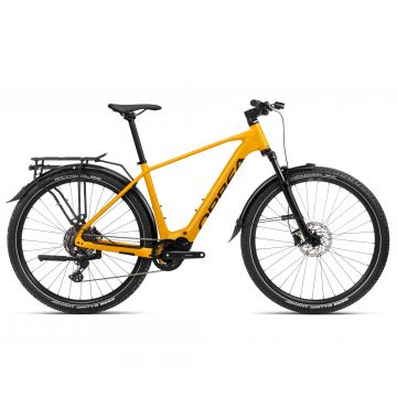 Bicicletă electrică urbană Orbea KEMEN SUV 40 - Mango (Gloss) | Black (Matt)