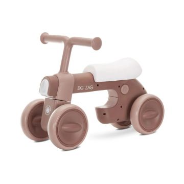 Bicicleta fara pedale cu 4 roti Lorelli Zig Zag Roz
