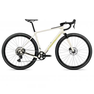 Bicicletă gravel Orbea TERRA M30TEAM 1X - Ivory White | Spicy Lime (Gloss)