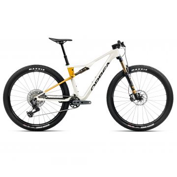 Bicicletă MTB XC full suspension Orbea OIZ M10 AXS - Ivory White (Gloss) | Bumblebee Yellow (Matt)