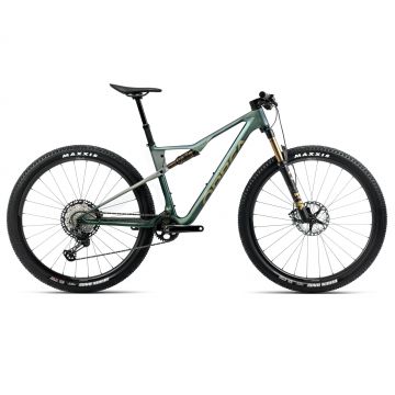 Bicicletă MTB XC full suspension Orbea OIZ M10 - Seaweed Carbon View (Gloss) | Spaceship Green (Matt)