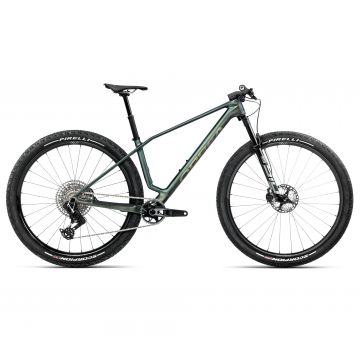 Bicicletă MTB XC hardtail Orbea ALMA M-TEAM AXS - Seaweed Carbon View (Matt | Gloss)