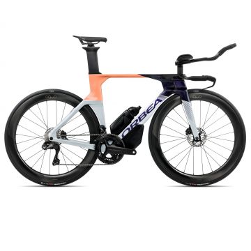 Bicicletă șosea triatlon Orbea ORDU M20iLTD - Halo Silver | Tanzanite C. View | Orange Cloud (Gloss)