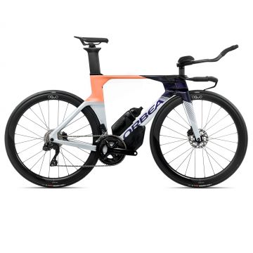 Bicicletă șosea triatlon Orbea ORDU M30iLTD - Halo Silver | Tanzanite C. View | Orange Cloud (Gloss)