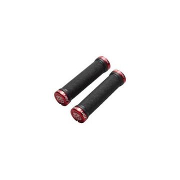 Mansoane Reverse R-Shock Lock On 130/29mm, negru/rosu