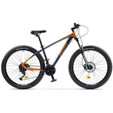 PEGAS Bicicleta MTB Pegas DRUMET S 27.5'' ALBASTRU DENIM-PORTOCALIU PEGAS Bicicleta MTB Pegas DRUMET S 27.5'' ALBASTRU DENIM-PORTOCALIU
