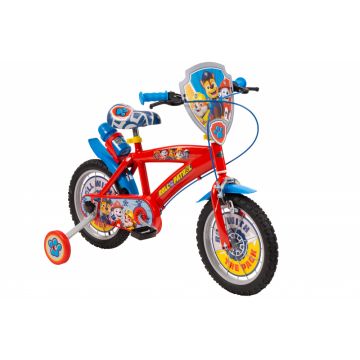 Bicicleta copii Toimsa Paw Patrol Boy Red 14 inch, cu roti ajutatoare si sticluta de apa cu suport, scaun si ghidon reglabile pe inaltime, frana de mana pe ambele roti, anvelope cu profil gros Bicicleta copii Toimsa Paw Patrol Boy Red 14 inch, cu roti ajutatoare si sticluta de apa cu suport, scaun si ghidon reglabile pe inaltime, frana de mana pe ambele roti, anvelope cu profil gros