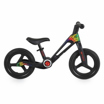 Bicicleta de echilibru fara pedale pentru copii Byox Foldy Black, Design pliabil, Roti 12 inch din PU rezistent, Sezut ergonomic reglabil, Manere confortabile antiderapante, Varsta recomandata 2ani+ Bicicleta de echilibru fara pedale pentru copii Byox Foldy Black, Design pliabil, Roti 12 inch din PU rezistent, Sezut ergonomic reglabil, Manere confortabile antiderapante, Varsta recomandata 2ani+