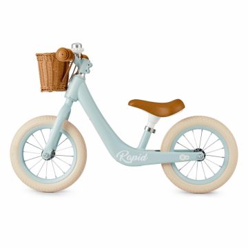 Bicicleta de echilibru Kinderkraft Rapid 2 Blue Breeze, cadru din aliaj de magneziu, scaun reglabil, clopotel si cos pentru jucarii Bicicleta de echilibru Kinderkraft Rapid 2 Blue Breeze, cadru din aliaj de magneziu, scaun reglabil, clopotel si cos pentru jucarii